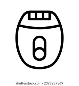 gráfico vectorial de ilustración de icono de línea de epilator. Ilustración de elemento simple gráfico vectorial, adecuado para aplicaciones, sitios web y presentaciones aisladas en fondo blanco