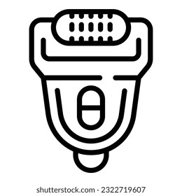 Epilator machine icon outline vector. Hair treatment. Skin hair removal