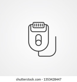 Epilator vector icon sign symbol