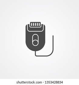 Epilator vector icon sign symbol