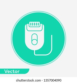 Epilator vector icon sign symbol
