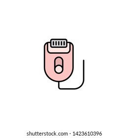 Epilator vector icon sign symbol
