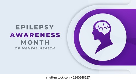 Epilepsy Awareness Month Celebración Vector Diseño Ilustración para fondo, afiche, pancarta, publicidad, tarjeta de felicitación