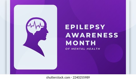 Epilepsy Awareness Month Celebración Vector Diseño Ilustración para fondo, afiche, pancarta, publicidad, tarjeta de felicitación