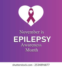 Epilepsy Awareness Month Vector | Neurological Disorder Awareness | November Health Campaign Design