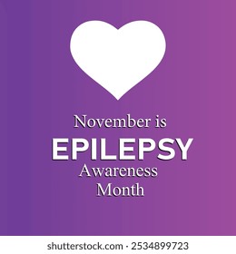 Epilepsy Awareness Month Vector | Neurological Disorder Awareness | November Health Campaign Design