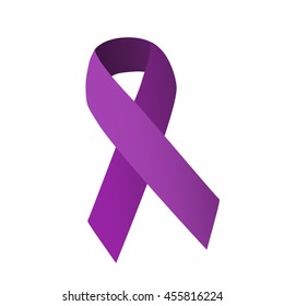 Epilepsy Awareness Ribbon Purple