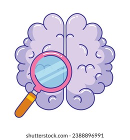 Epilepsie-Hirnanalyse, Illustrationsdesign