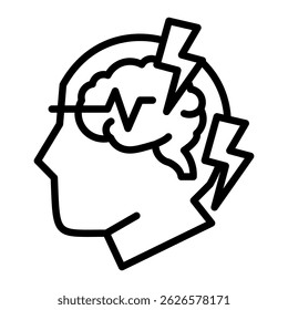 Epilepsy Icon Element For Design