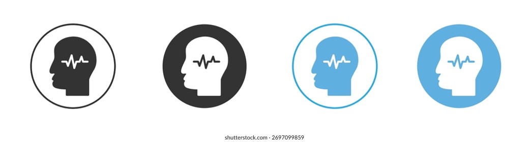 Epilepsy icon of a flat style vector