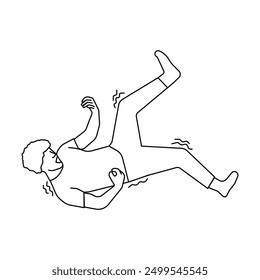 Epilepsy illustration. consciousness loss. epilepsy disease