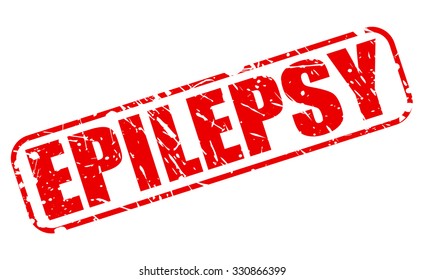 EPILEPSY red stamp text on white