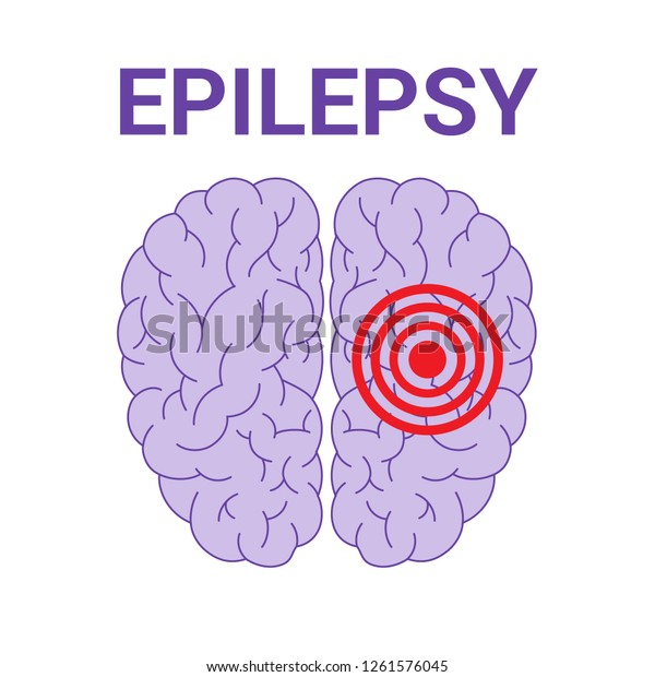 Epilepsy Vector Icon Isolated On White Stock Vector (Royalty Free ...