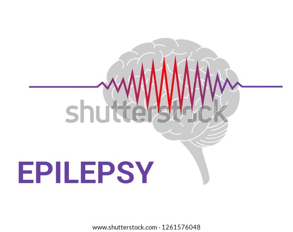 Epilepsy Vector Icon Isolated On White Stock Vector (Royalty Free ...