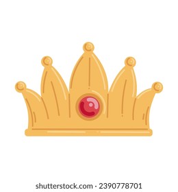 epiphany crown golden design illustration style