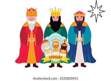 Epiphany Day: celebrating the three kings. Celebrate Epiphany Day with vibrant imagery depicting the Three Kings, the Star of Bethlehem, and cultural traditions that highlight the religious.