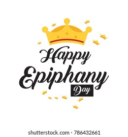 epiphany day. Vector logo, emblems, text design. Usable for banners, greeting cards, gifts etc.