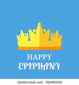 Epiphany vector Greetings poster. 