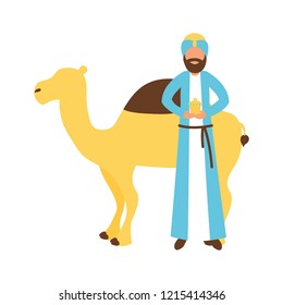 epiphany wise king with gift and camel