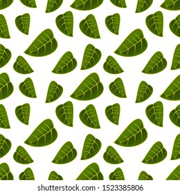 epipremnum leaf seamless pattern, background design vector isolated