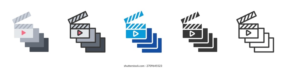 Conjunto de iconos de episodio Estilo múltiple Varias colecciones