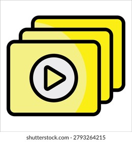 Episodes Icon Element For Design