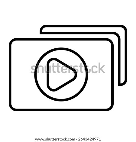 episodes line icon design. episodes thin black outline symbol vector illustration. editable stroke icon on transparent background.