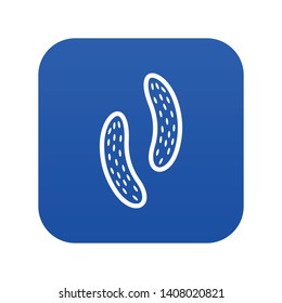 Epithelial cell icon digital blue for any design isolated on white vector illustration