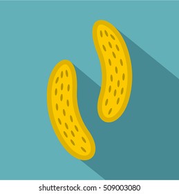 Epithelial cell icon. Flat illustration of epithelial cell vector icon for web