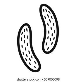 Epithelial cell icon. Simple illustration of epithelial cell vector icon for web