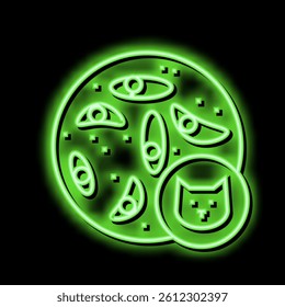 epithelial tissue neon light sign vector. epithelial tissue illustration