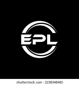 EPL letter logo design in illustration. Vector logo, calligraphy designs for logo, Poster, Invitation, etc.
