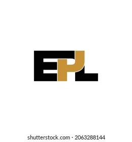 EPL letter monogram logo design vector