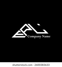 EPL logo design, EPL simple and modern logo. EPL luxurious alphabet design  