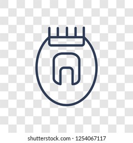epliator icon. Trendy linear epliator logo concept on transparent background from Hygiene collection