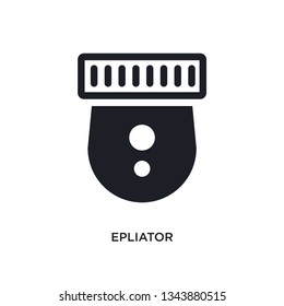 epliator isolated icon. simple element illustration from hygiene concept icons. epliator editable logo sign symbol design on white background. can be use for web and mobile