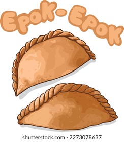 Epok-Epok(Curry Puff) is a savory snack from Southeast Asia made with seasoned potatoes, onions, meat(chickens or sardines), or veggies in a crispy pastry shell. Best enjoyed with tea or coffee.