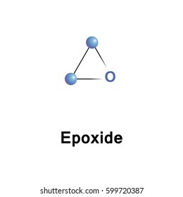 An epoxide is a cyclic ether with a three-atom ring. This ring approximates an equilateral triangle, which makes it strained, and hence highly reactive, more so than other ethers.