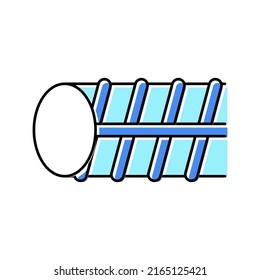 Epoxy Coated Fittings Color Icon Vector. Epoxy Coated Fittings Sign. Isolated Symbol Illustration