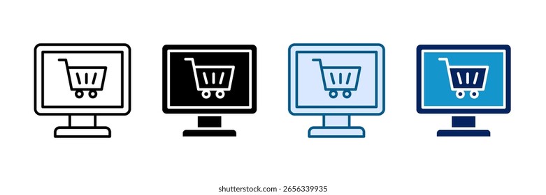 Coleção de Vários Estilos do Conjunto de Ícones do E-Procurement