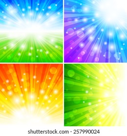 EPS 10 Abstract vector backgrounds set.