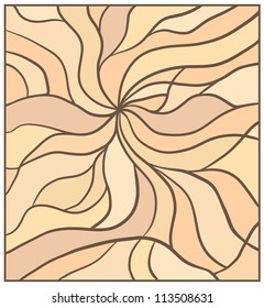 Eps 10 brown and beige retro wavy vector background