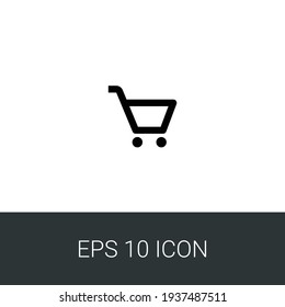 eps 10 Icono de carro aislado Fondo blanco