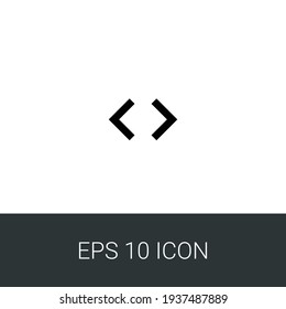 eps 10 Code  icon isolated White Background