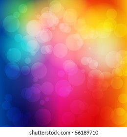 EPS 10 Colorful bokeh abstract light background - Vector illustration