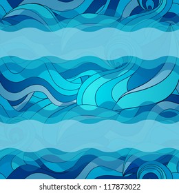 Eps 10 colorful vector background with sea waves