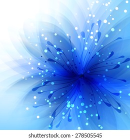 EPS 10. Contains transparent objects. Vector background with pastel flowers