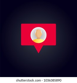 EPS 10. Follower notification. Social media icon user. User button, symbol, sign. 