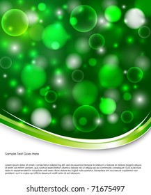 EPS 10 Green background - Vector illustration