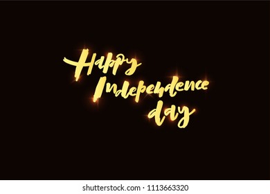 EPS 10. Happy independence day vector Illustration. Template for budge, banner, icon, logotype, invitation, poster etc.